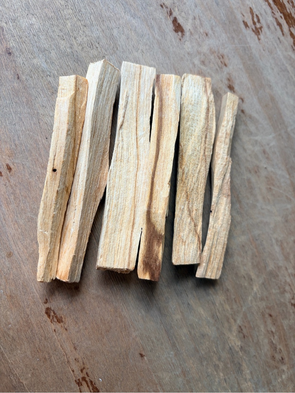 Palo Santo Wood Sticks Bundle of 6 Natural Incense Aromatic Wood